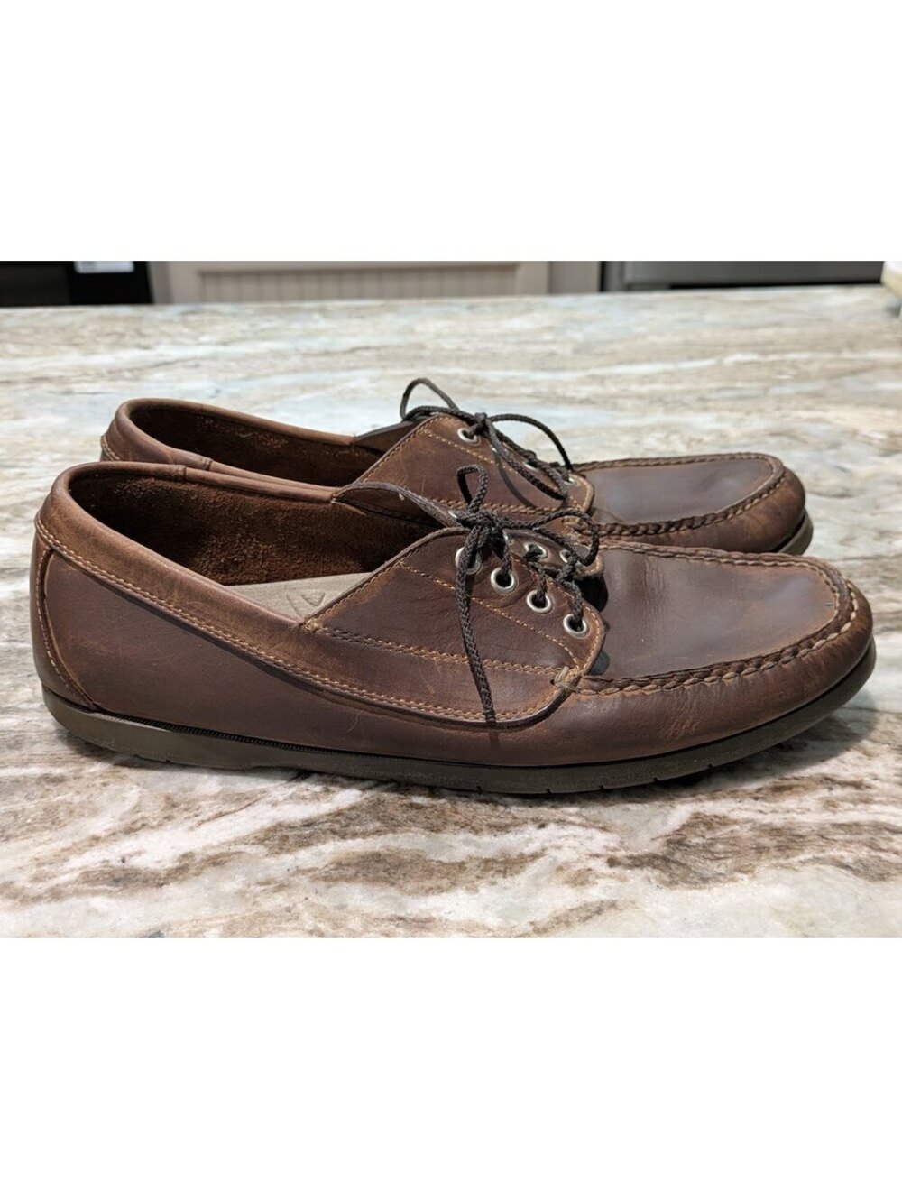 L.L.Bean Brown Leather Shoes Size 12 D